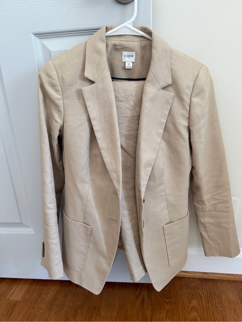 J. Crew Beige Tailored Blazer and Pants - the perfect suit for summer and fall